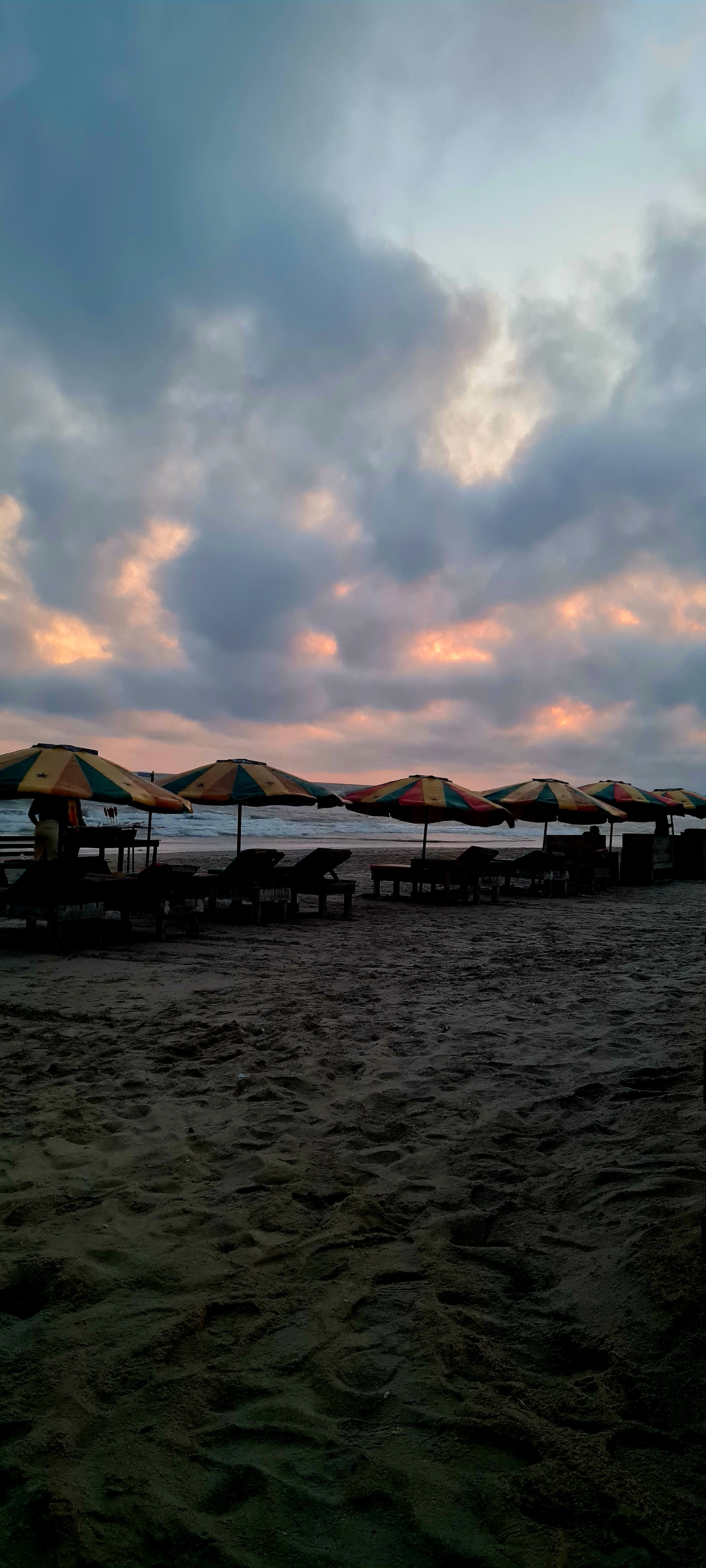 Labadi beach in Accra at sunset